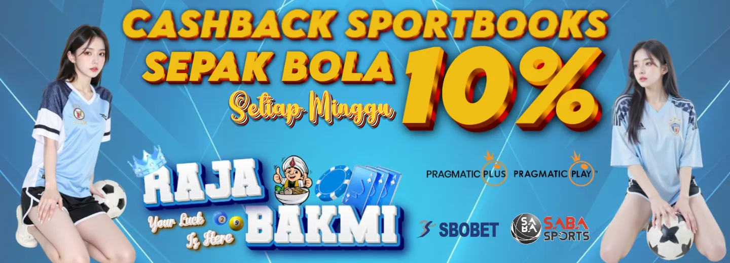 Rajabakmi Cashback Sepak Bola Mingguan 10 %